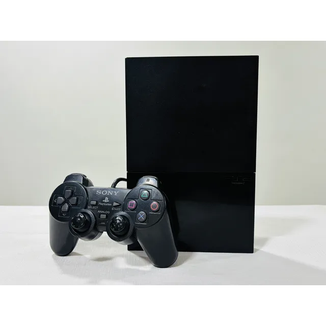 Ps2 Slim Chip Completo 4 Juegos Negro