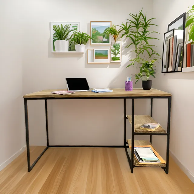 Escritorios Hierro  Madera