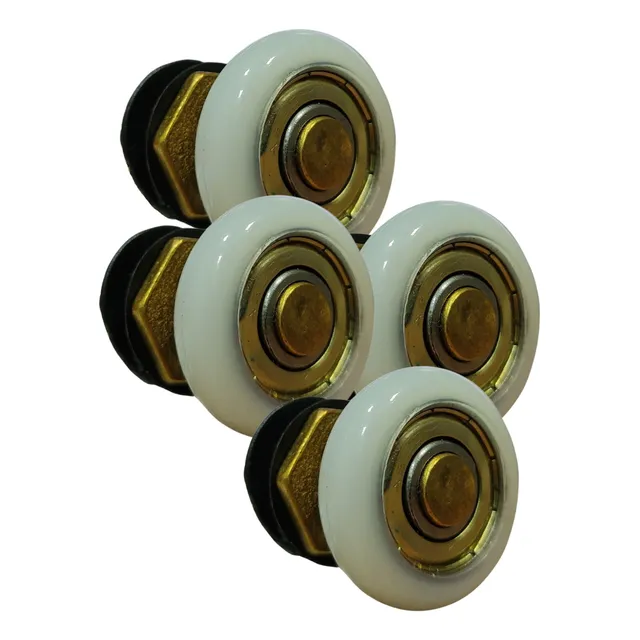 Roldana Para Porta De Correr Vidro Blindex 8mm 10mm 4pçs