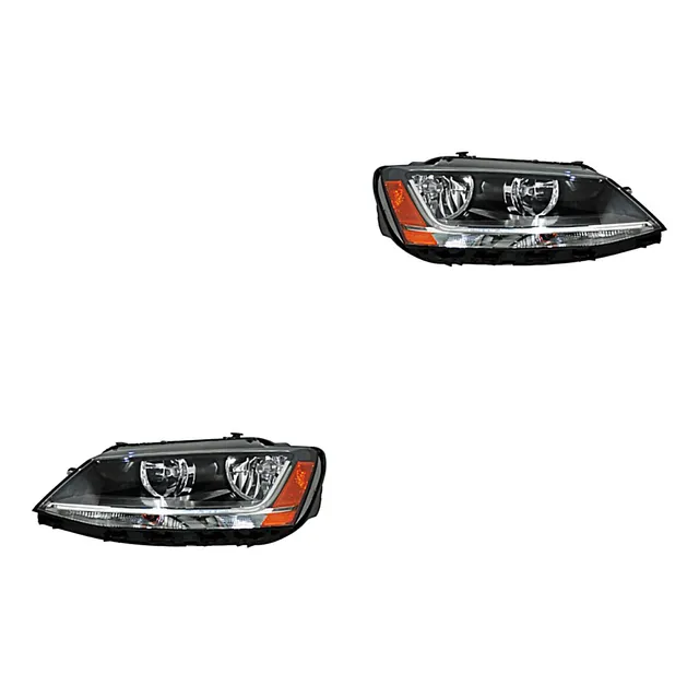 Par Faros Vw Jetta A6 2014-2015-2016 Leds Reflej Ambar Tyc 