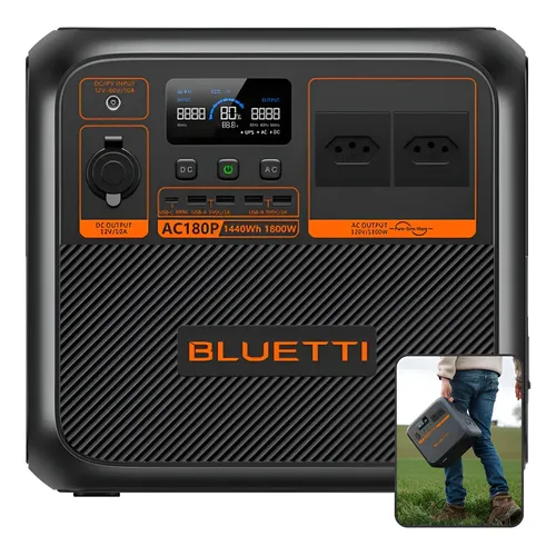 Bluetti Eb3a 268wh 600w 110v Estação De Energia Portátil Leve