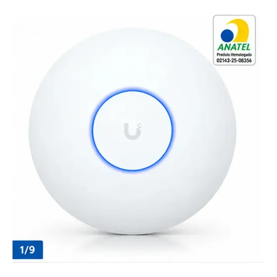 Access Point Ubiquiti UniFi U7 Lite Tri-Band 9.3gbps Porta 2.5GbE Ponto de Acesso Wi-Fi 7 até 200 Cl