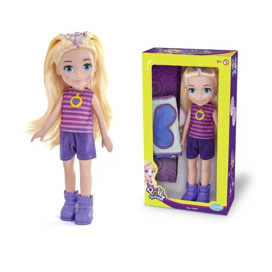 Boneca Polly Pocket 36cm Aventura Camping +acessórios Mattel