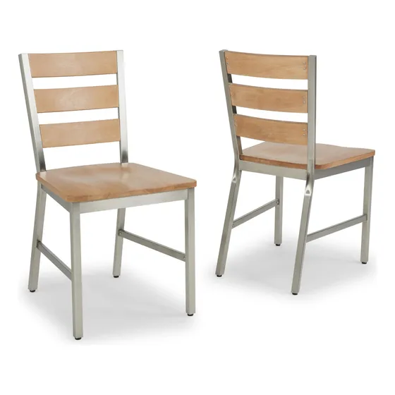 Homestyles Par De Comedor, Solo 2 Sillas, Marrón Homestyle.
