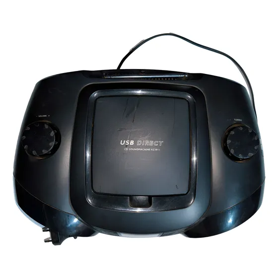 Radio Philips Portátil Az381178 Preto