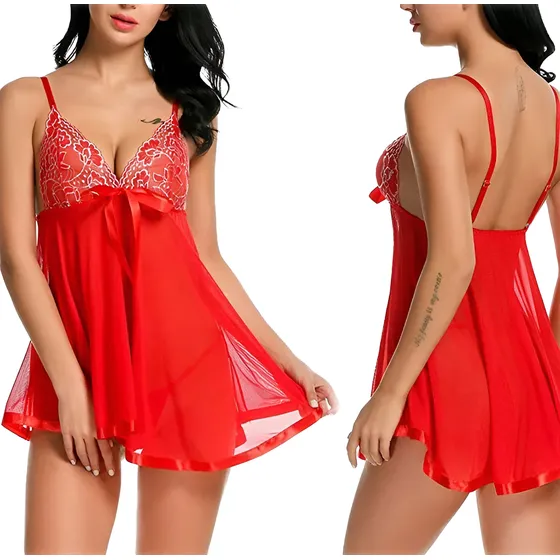 Sexy Baby Doll Lenceria Transparente