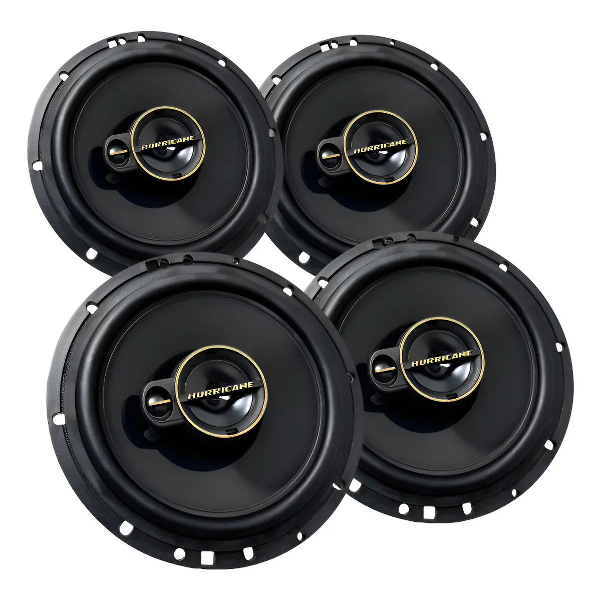 Kit Alto Falante Hurricane Triaxial Aurum A6t 6 Pol 240w 4un Preto Kit Alto Falante Hurricane Triaxial Aurum A6t 6 Pol 240w 4un Preto