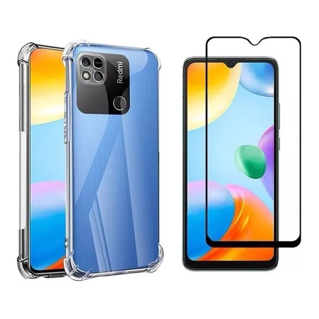 Kit Capa Case Anti Impacto Para Xiaomi Redmi 10c + Pelicula