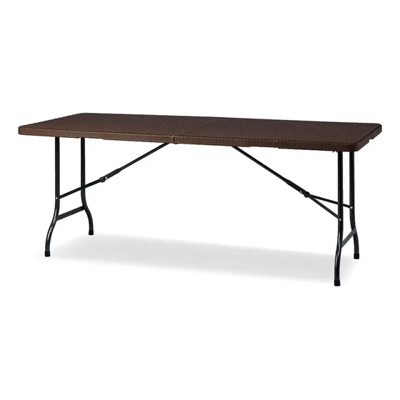 Mesa Plegable Portátil Rectangular 180cm Eco Rattan