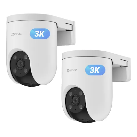 Kit Cámara Seguridad X2 Wifi Autozoom 3k 5mp Ezviz H8c Pro