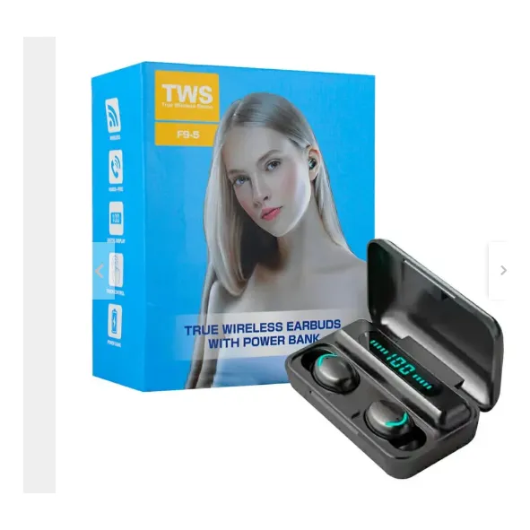 Audifonos Bluetooth Inalambricos F9 Con Powerbank Alta Calid