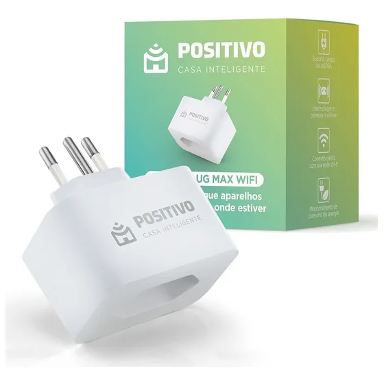 Smart Plug Max Wi-Fi Positivo Casa Inteligente 16A Bivolt