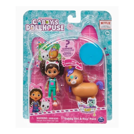 Gabby Dollhouse Pack Muñeca Gabby Y Kico Kittycorn Caballo