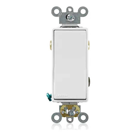 Interruptor De 20 Amp 120/277 Volt Decora Plus Rocker Blanco