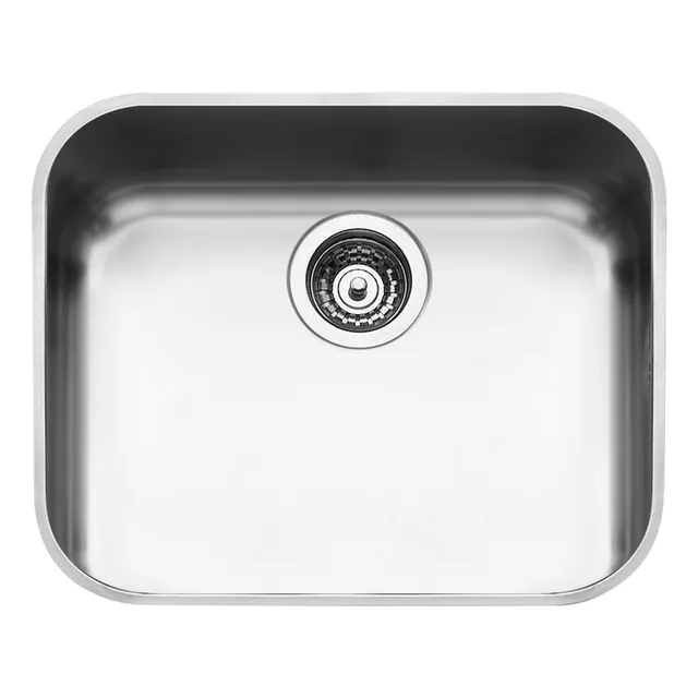 Tarja Sencilla Submontar Smeg Um50 Acero Inox Cepillado