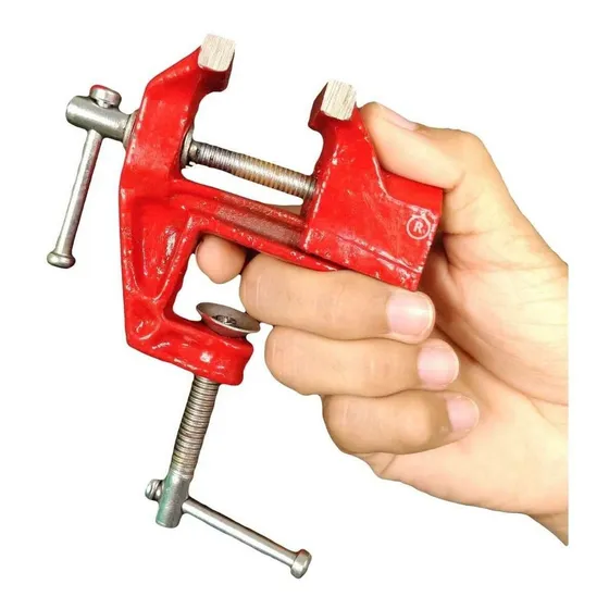 Mini Torno De Bancada Morsa Pequena Ferro 40mm Técnico Repar