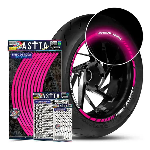 Friso M2 Xy Motos Adesivo Refletivo De Roda Cor Verde | MercadoLivre
