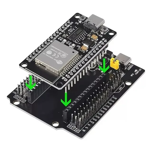 Tarjeta De Expansión Nodemcu Esp32 Wifi Ch340g Usb-c + Shiel