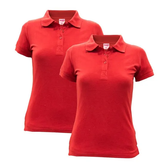 Remera Polo Dama Pique Entallada Bella Pack X2 Disershop