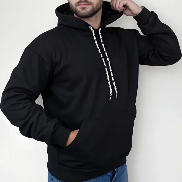 Moletom Canguru Algodão Unissex Blusa De Frio Flanelado Liso