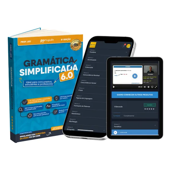 Gramática Impressa + Curso Online Por 1 Ano - Português Do Zero - 6a Edição.