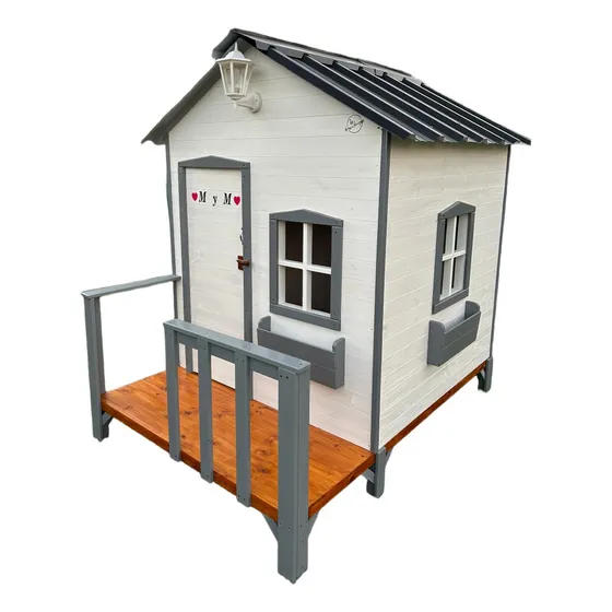Casita De Madera Maia Los Pequejuegos Blanca Mai