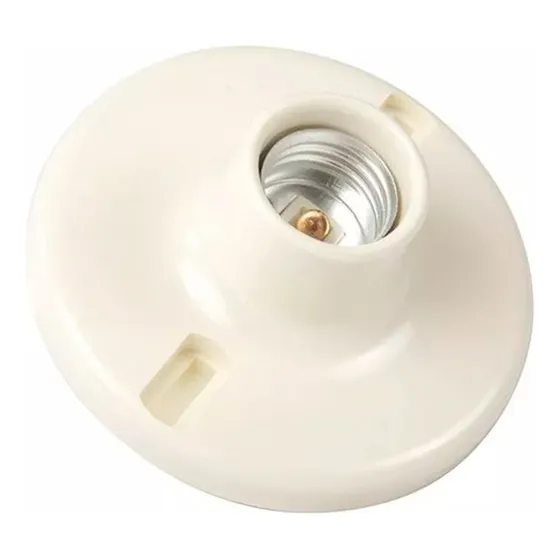 Socate De Bakelita 4pulgadas  Blanco E27 250v 4amp