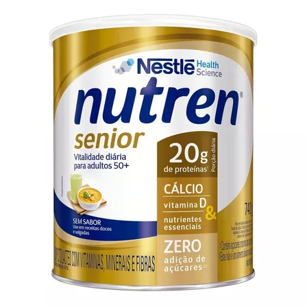 Suplemento em  pó Nestlé  Nutren Senior vitaminas em lata