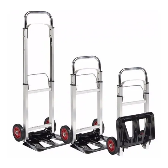 Carretilla  De Carga , Plegable Aluminio Doble Hasta 100 Kil