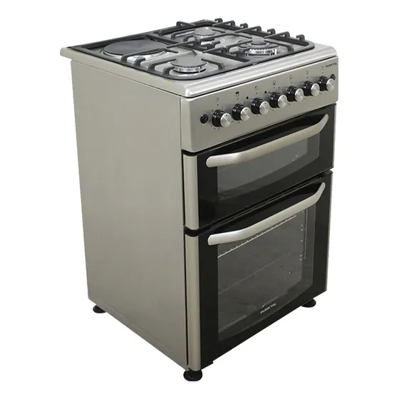 Cocina Combinada Y Dos Hornos Punktal Pk-1980dtk Acero Inox.