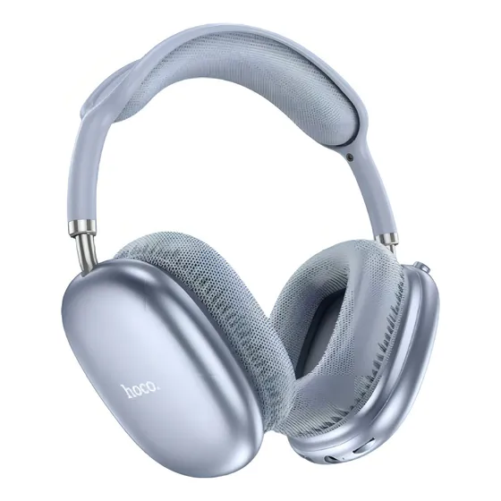 Auriculares Inalámbricos Hoco W35 Air 45hrs Long Usage Time Color Azul Acero