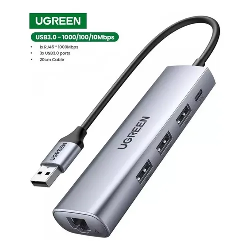 Adaptador Ugreen Usb 3.0 A Rj45 1000mbp Macbook iMac Lap Pc