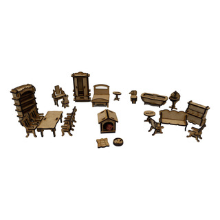 Set De Muebles Para Casita De Muñecas. Set De Muebles Para Casita De Muñecas.