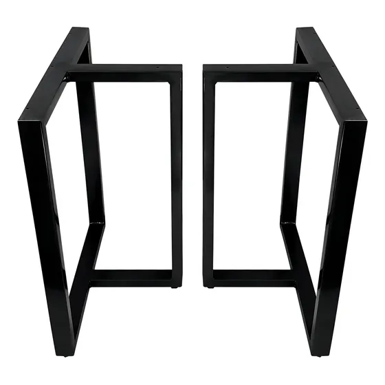 Base De Mesa De Jantar Kansas Tampos Até 2,00 X 1,00 Cor Preto