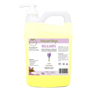 Aceite Para Masaje Relajante Con Lavanda 4 Lts Sane Aceite Para Masaje Relajante Con Lavanda 4 Lts Sane
