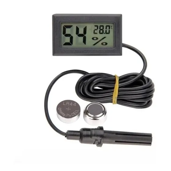 Higrometro Termometro Digital Con Sonda Con Bateria
