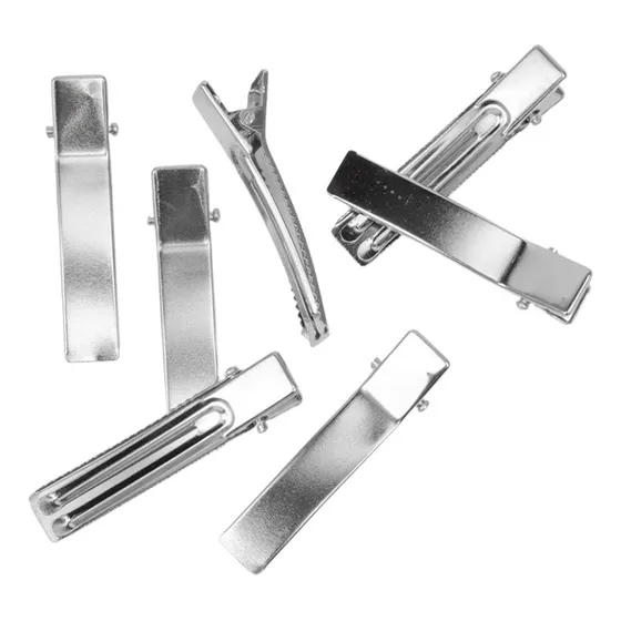 Hebillas Pico De Pato 4.5cm Para Pelo Bases Pinza Deco X50u