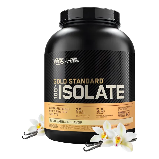 Gold Standard Isolate 5 Lb Proteina Isolatada Fisica Sabor Rich Vainilla (5lbs)