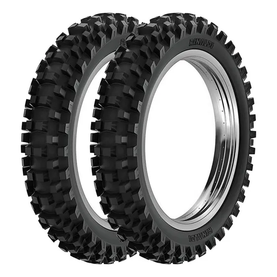 Pneu Yz 250f Trilha 100/90-19 + 80/100-21 Rw33 Rinaldi