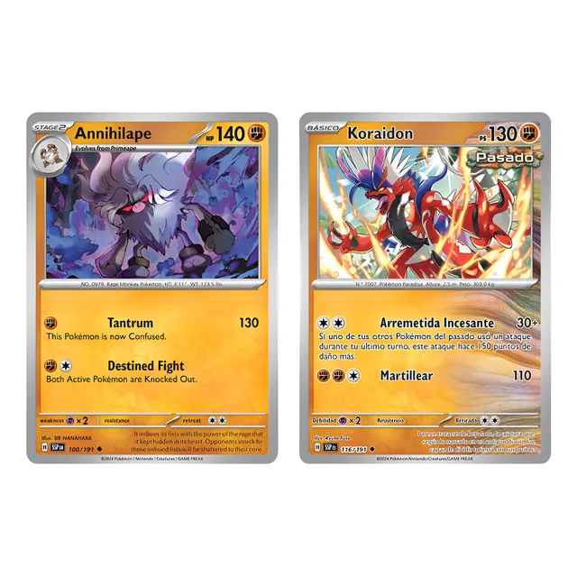 Mazo Temático Pokémon Lucha 60 Cartas