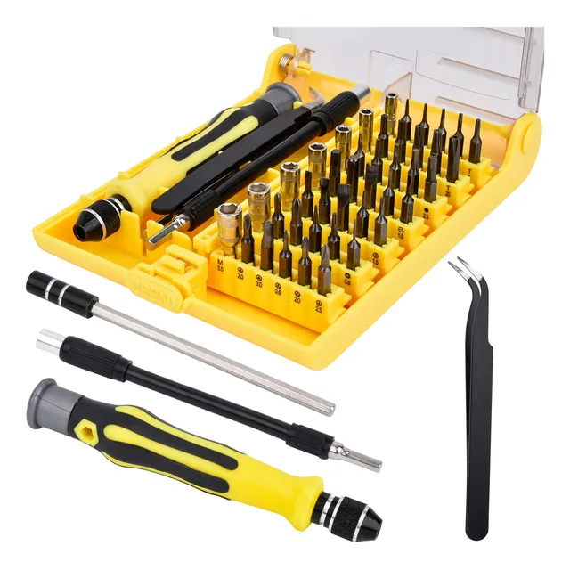 Kit Desarmador Precision 46 En 1 Para Celular, Laptop, Cámar