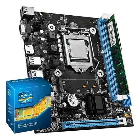 Kit Upgrade Intel Core I5 4430 Com Placa-mãe H81 E 8gb De Ram Ddr3 Preto