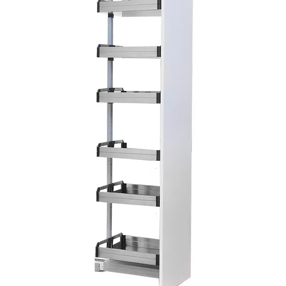 Despensa De Torre Extraible Acero Inoxidable 215 Cm Bari