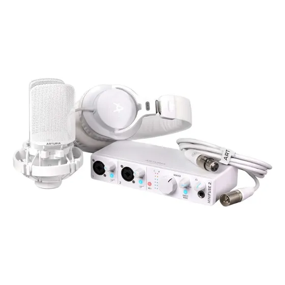 Paquete De Audio De Estudio Arturia Minifuse Recording Pack Color Blanco | Cuotas sin interés