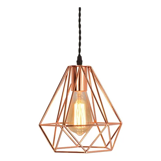 Lámpara De Techo Vintage Cobre Para Sala, Cocina, Etc