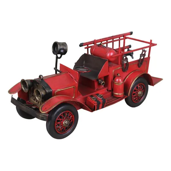 Camión De Bomberos Modelo Nostálgico Hierro Antiguo
