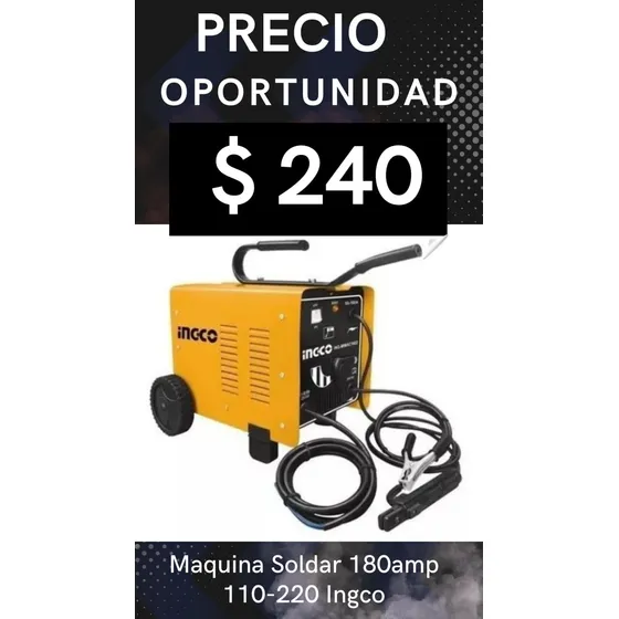 Maquina Soldar 180amp 110-220 Ingco Buen Precio