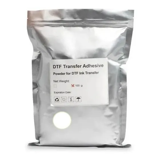 Poliamida Blanc Polvo Dtf Adhesivo Textil Estampado Transfer