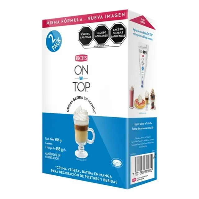 Crema Batida Rich's On Top 906 Gr
