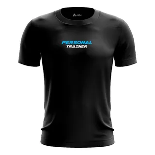 Camiseta Personal Trainer Dry Blue Academia Fit Professor Camiseta Personal Trainer Dry Blue Academia Fit Professor